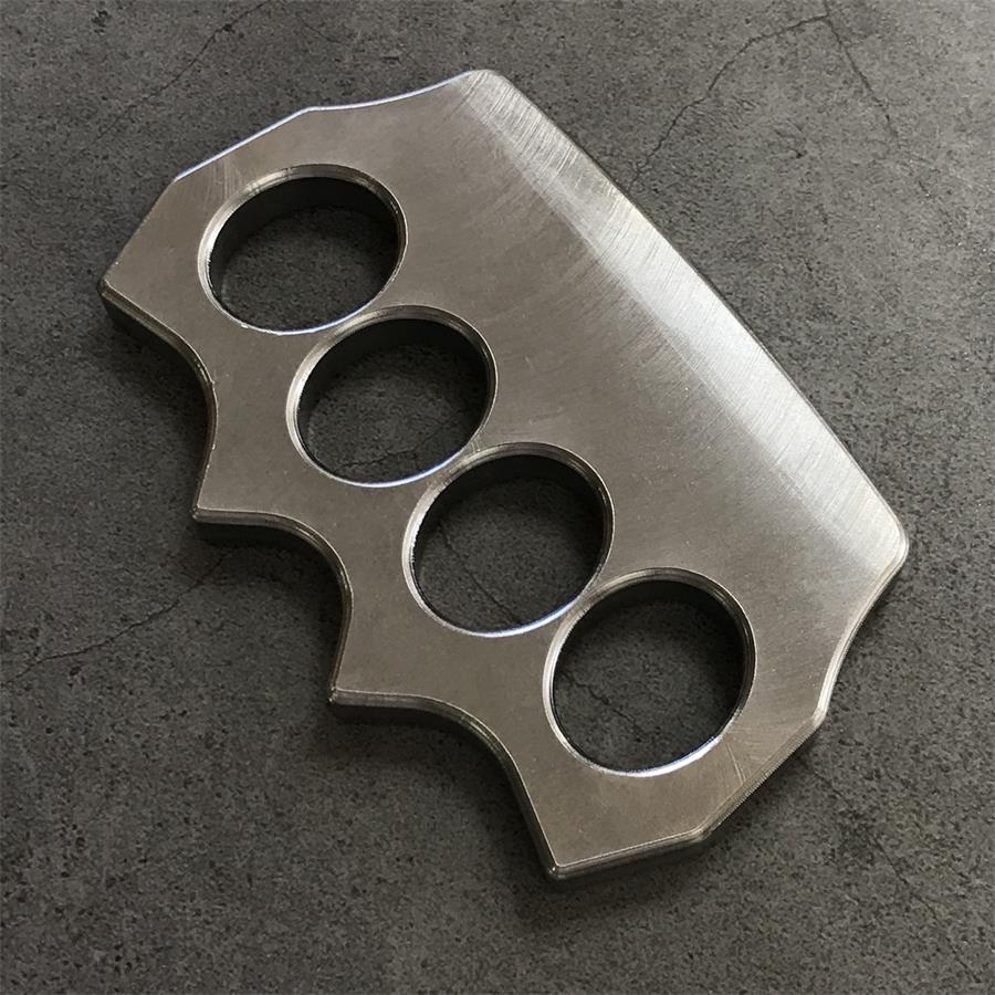 Solid Pure Steel Knuckle Duster for Tactical Self-Defense