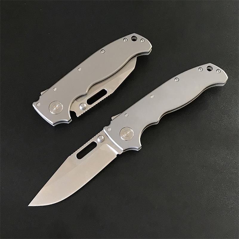 Lightweight Titanium Alloy Folding Knife for Camping and Outdoor Hunts