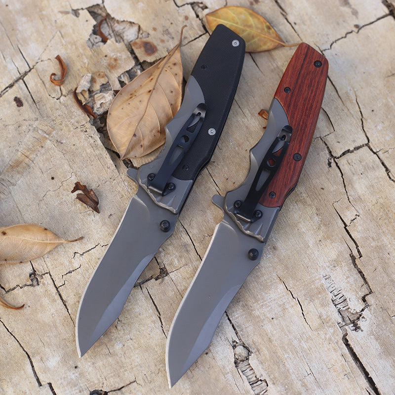 Versatile Outdoor Folding Knife for Camping and Self-defense