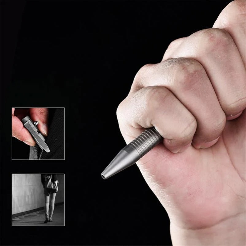 Titanium Tactical Pen with Bolt Function Multifunctional Tool for Daily Use