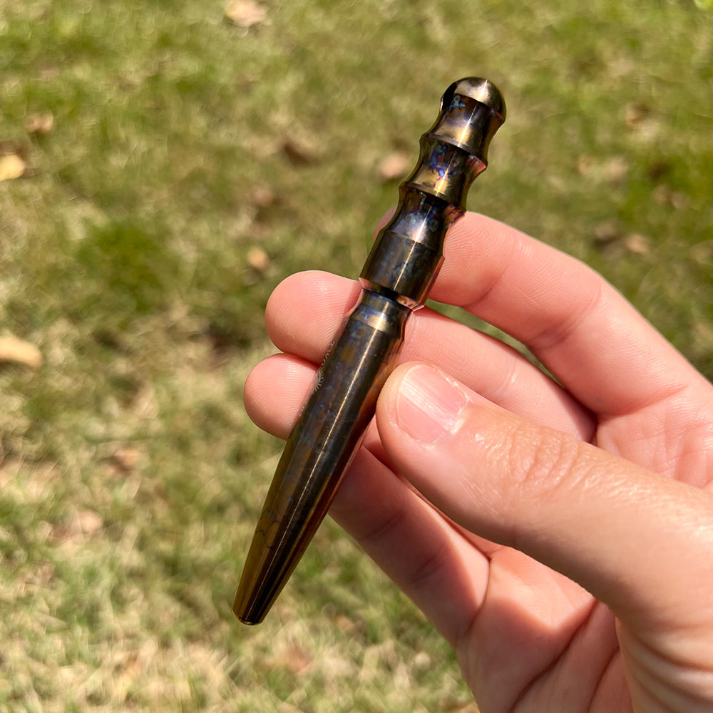 Self-Defense Tactical Pen with Titanium Radish-Ding Design
