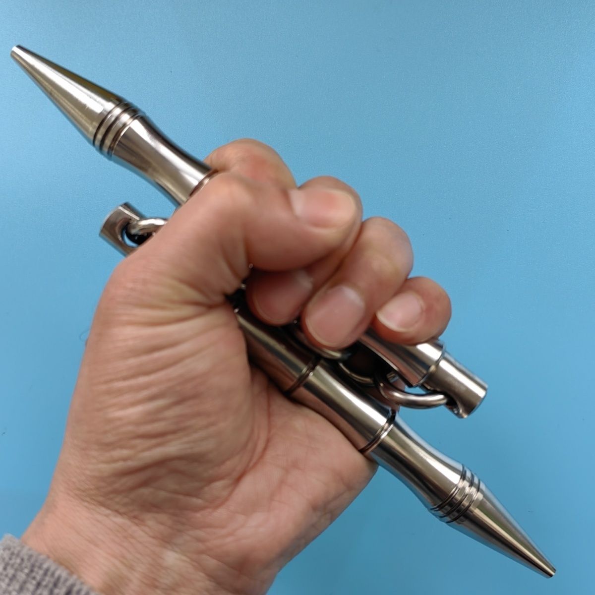 Portable Solid Steel Nunchaku Built for Effective Self-Protection