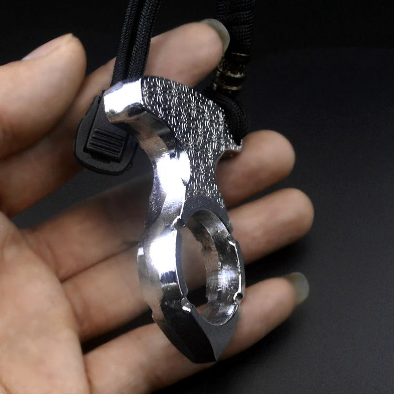 FistGuard Thickened Metal Knuckle Duster and Window Escape Tool