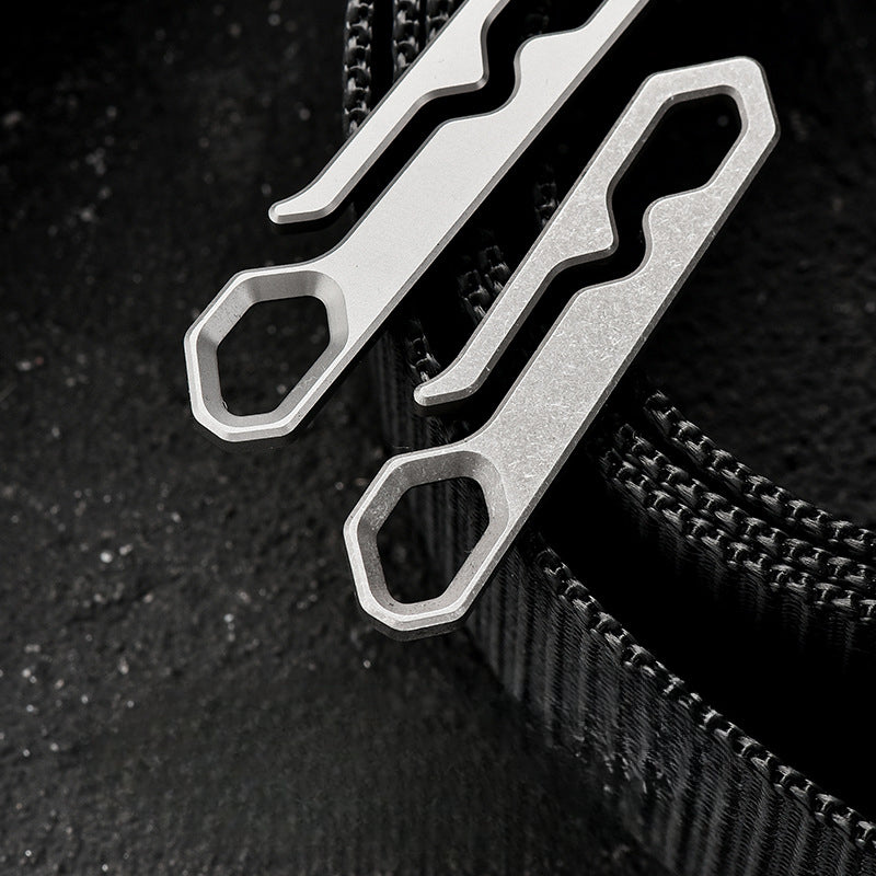 Titanium ClipMaster Multi-Functional Clip for Belt and Key Storage