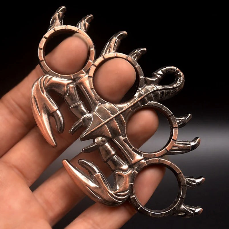 Scorpion Design Knuckle Duster Four Finger Protection Tool