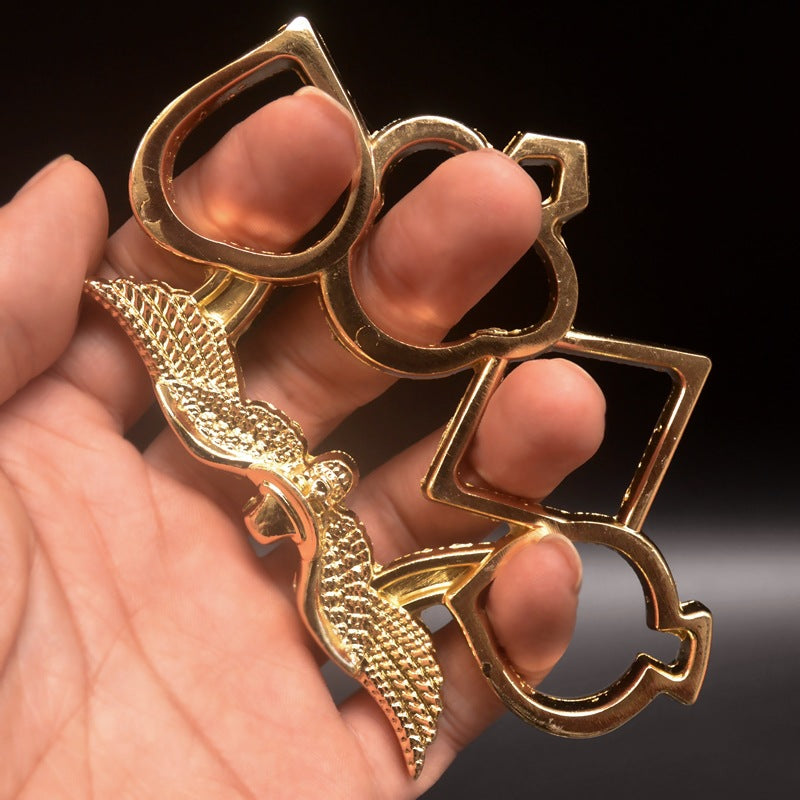 Heart Red K Tactical Knuckle Duster for Self-Protection