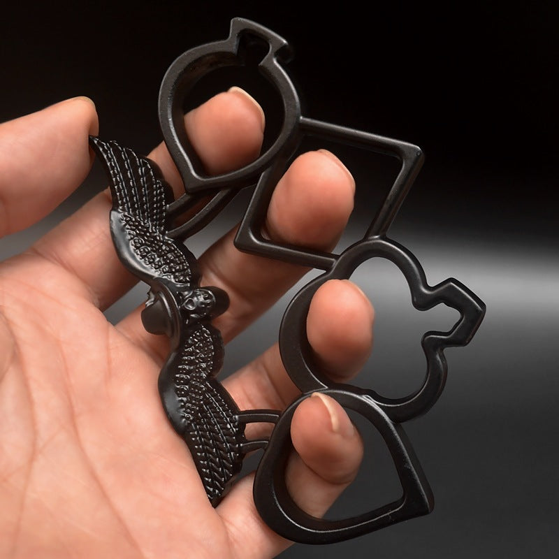 Heart Red K Tactical Knuckle Duster for Self-Protection