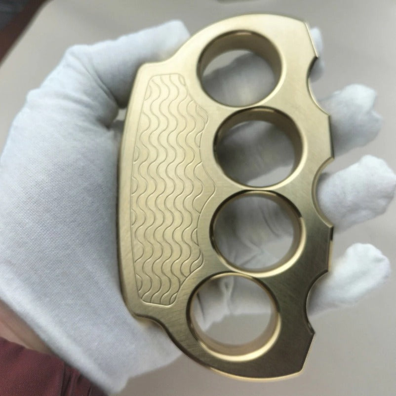 Pure Brass Knuckle Duster Self-Defense Equipment for Maximum Security