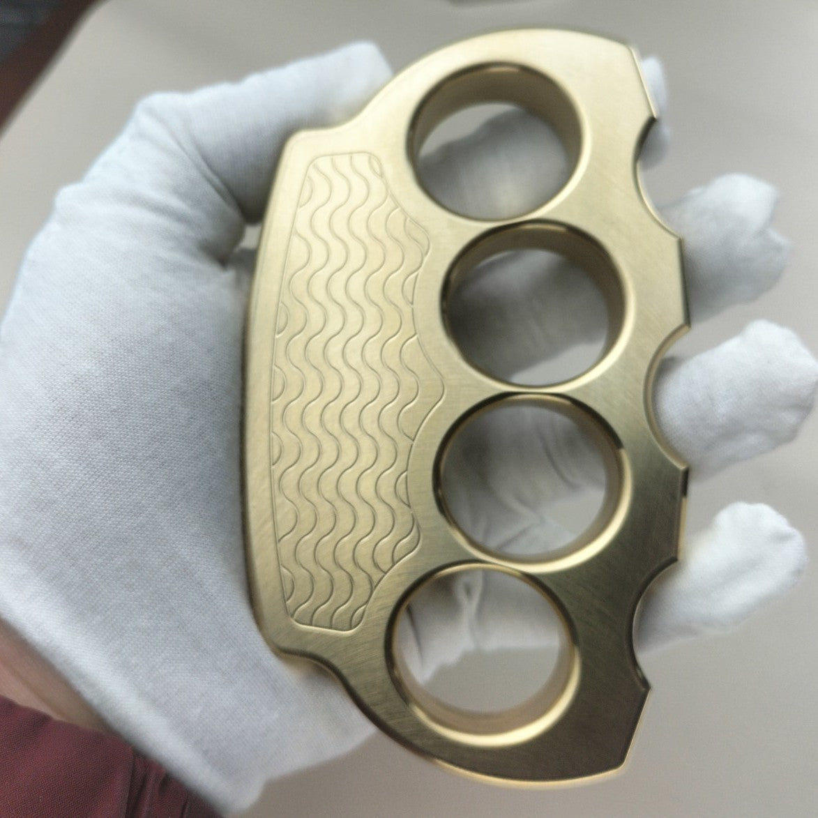 Pure Brass Knuckle Duster Self-Defense Equipment for Maximum Security