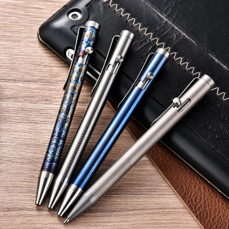 Titanium Tactical Pen with Bolt Function Multifunctional Tool for Daily Use
