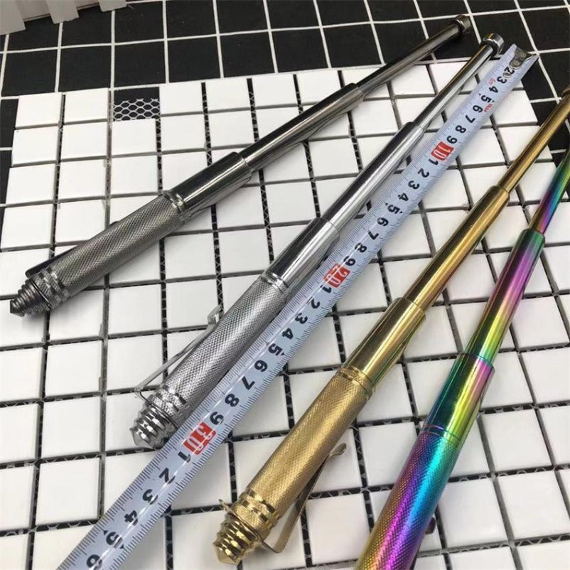 Miniature Expandable Baton in Pen Form for Protection