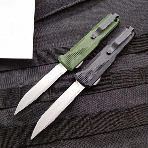Tactical Pocket Knife with Aluminum Handle for Hunting and Self Defense Purposes