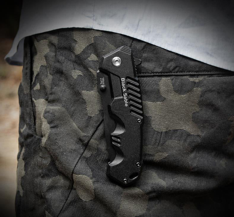 Versatile Portable Folding Knife for Personal Protection Outdoors
