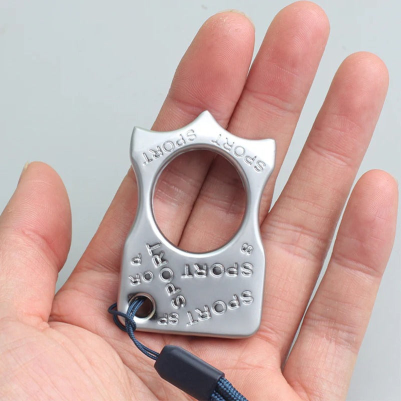 TigerFist Self-Defense Tool with Metal Knuckle Duster and Four-Finger Design
