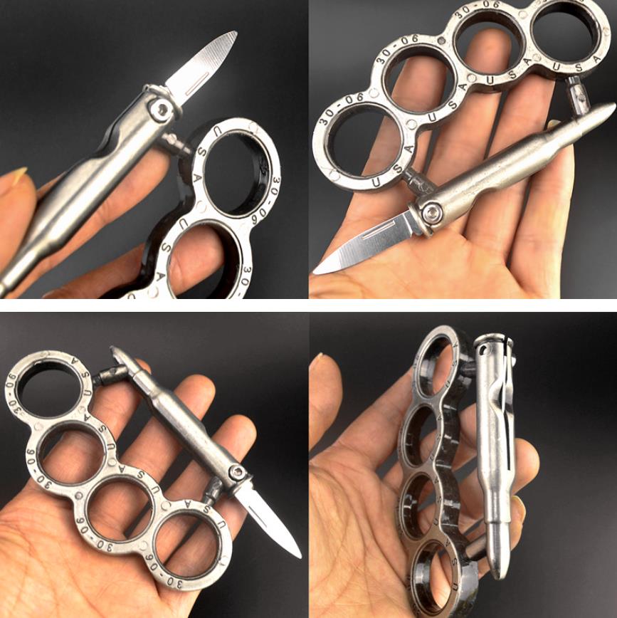 Metal Knuckle Duster Multifunctional Tool for Martial Arts Self-Defense