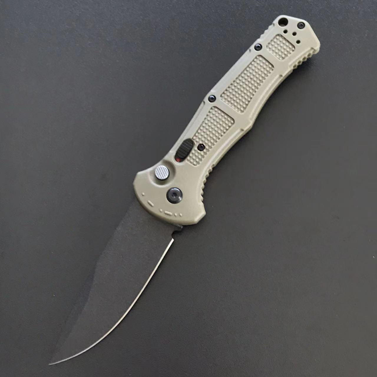 Nylon Fiber Handle Folding Knife for Outdoor Tactical Hunting with D2 Blade