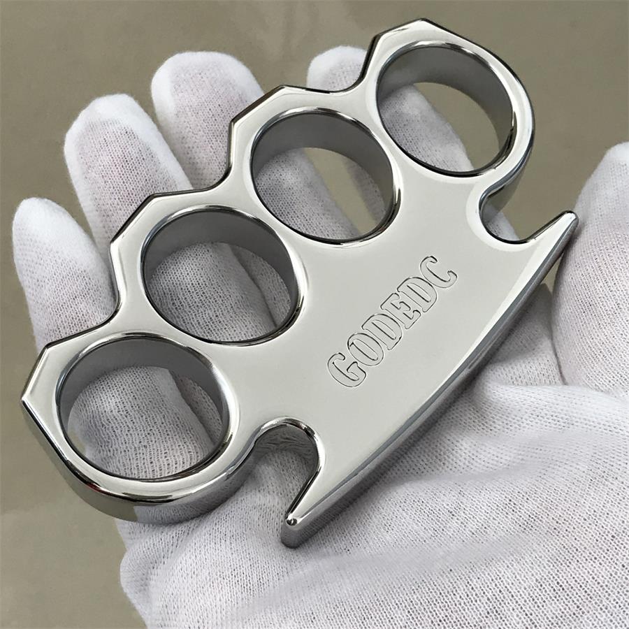 The GODEDC Mirror-Polished Steel Knuckle Duster