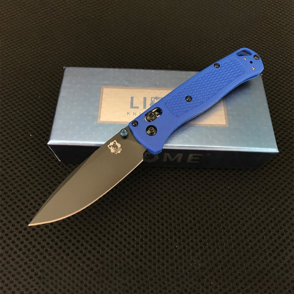 Liome Tactical Folding Blade Survival Knife with Fiber Grip for EDC and Camping