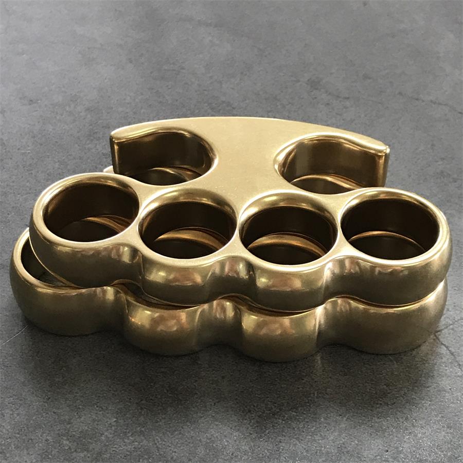 Timeless Style Stonewashed Brass Knuckle Duster
