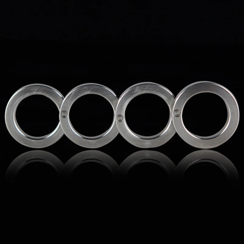 Steel Self-defense Knuckle Duster with Four Finger Design