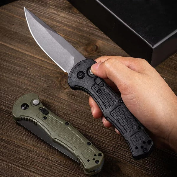 Nylon Fiber Handle Folding Knife for Outdoor Tactical Hunting with D2 Blade