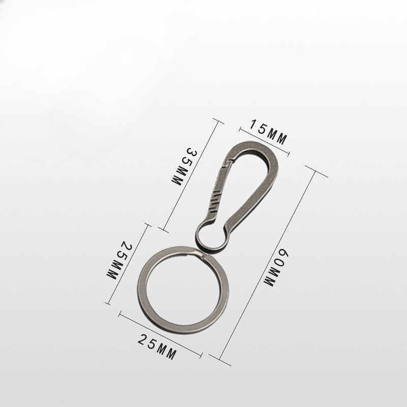 Sleek Titanium Keychain Clip with Innovative Car Accessory Design