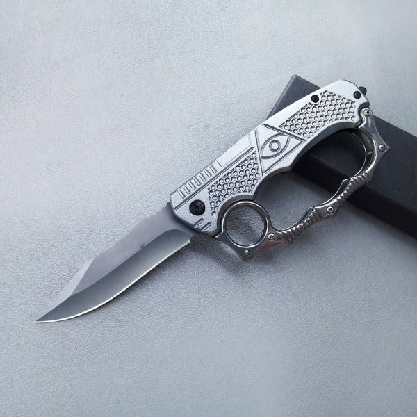 Knuckle Folding Knife for Outdoor Self Defense EDC Pocket Tool