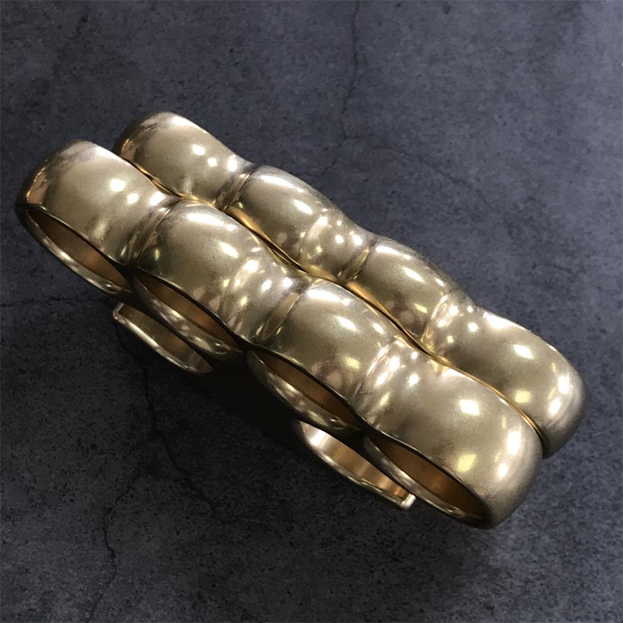 Timeless Style Stonewashed Brass Knuckle Duster