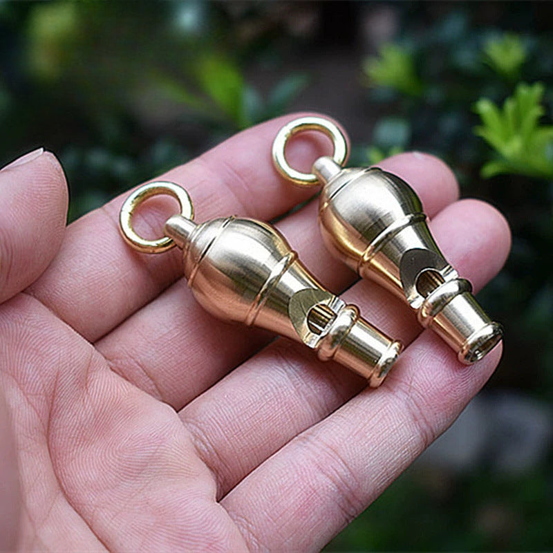 Brass Cannon Blast Loud Survival Whistle for Emergency Situations