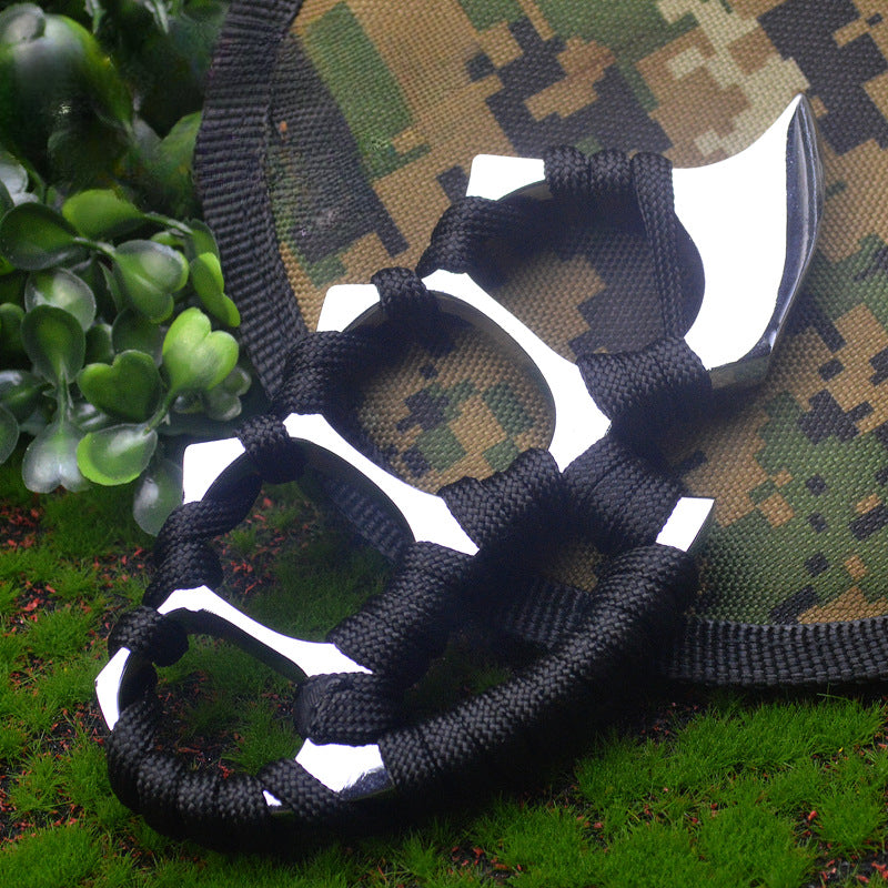 Compact Zinc Alloy Knuckle Duster with Bottle Opener and Strap for EDC