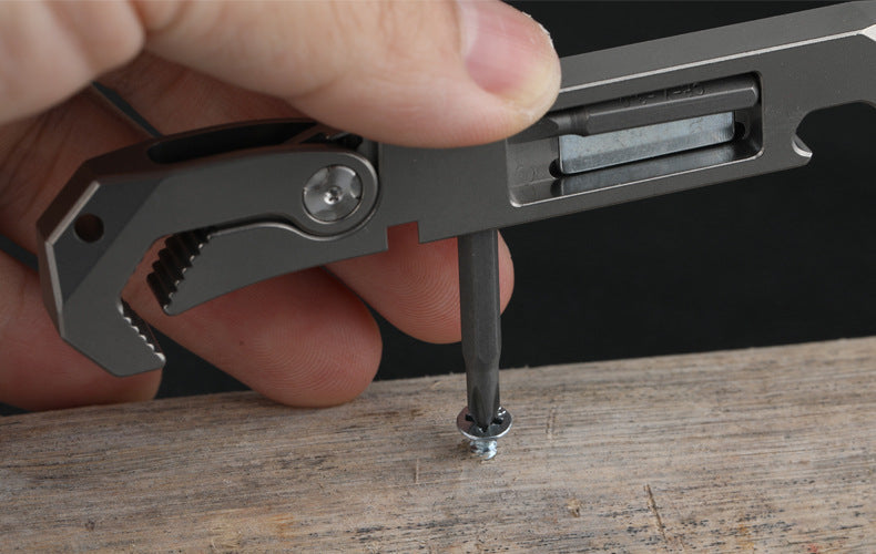 Titan TactiTool Durable Alloy Multi-Tool Flipper for Everyday Carry