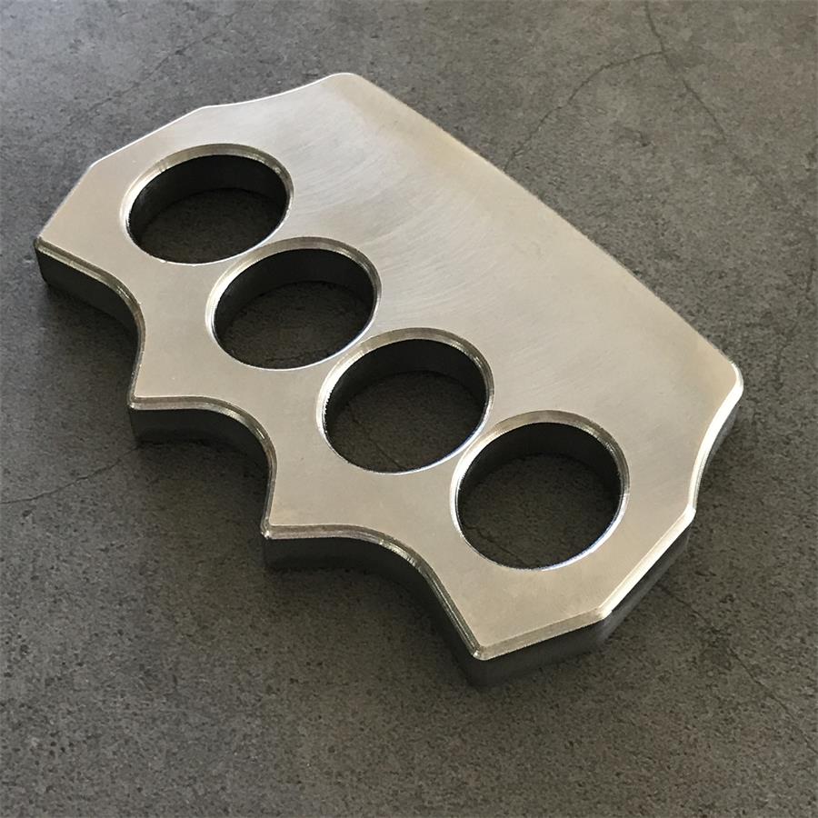Solid Pure Steel Knuckle Duster for Tactical Self-Defense