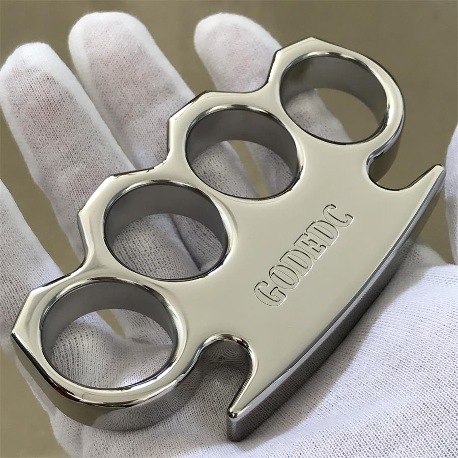 The GODEDC Mirror-Polished Steel Knuckle Duster