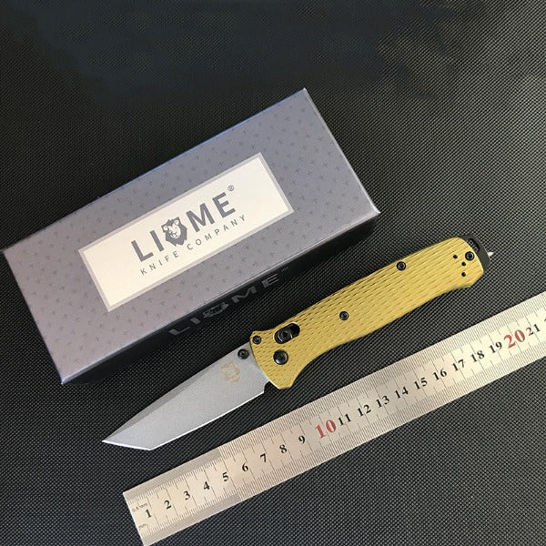 Liome Aluminum Grip Folding Tactical Knife for Camping and Survival EDC Tool