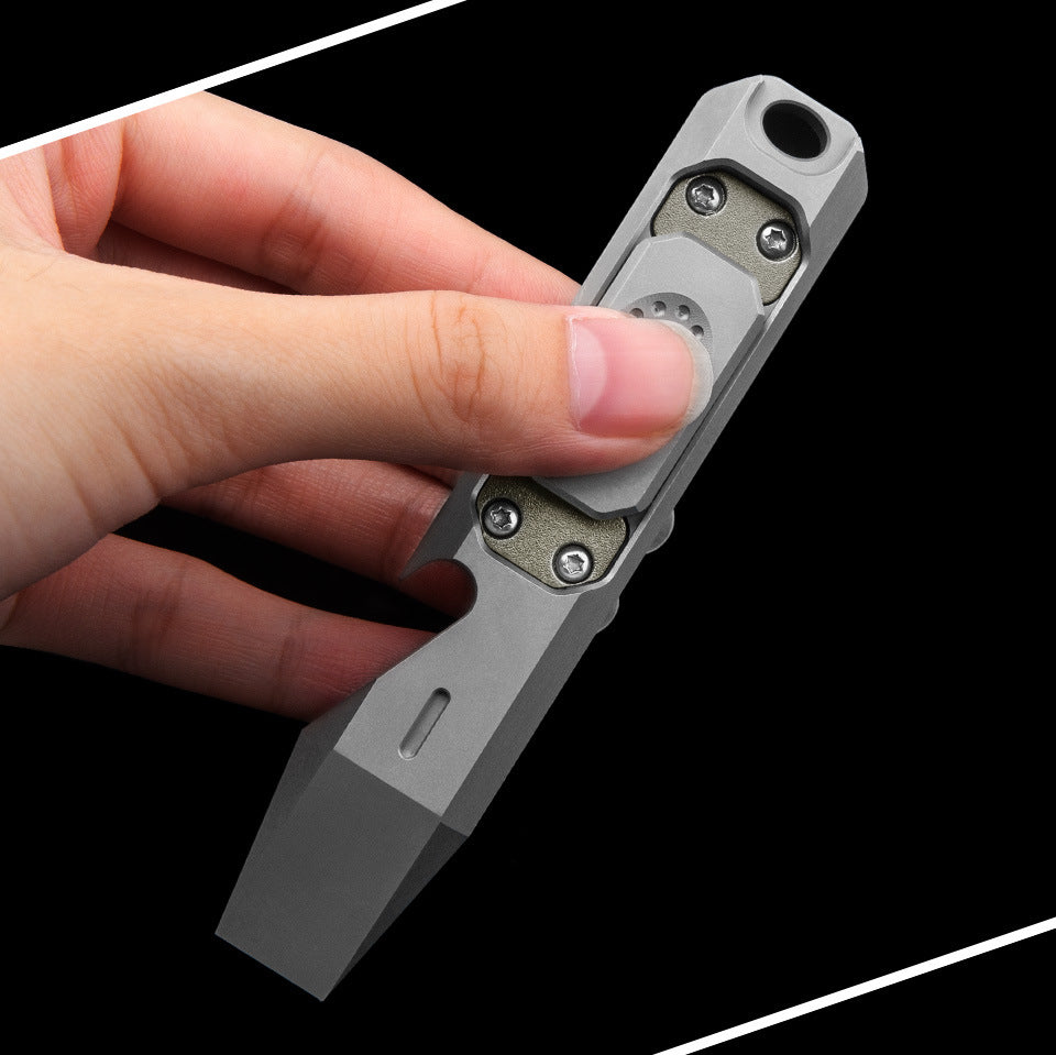 Titanium Fidget Tool with Pry Bar and Bottle Opener for EDC Use
