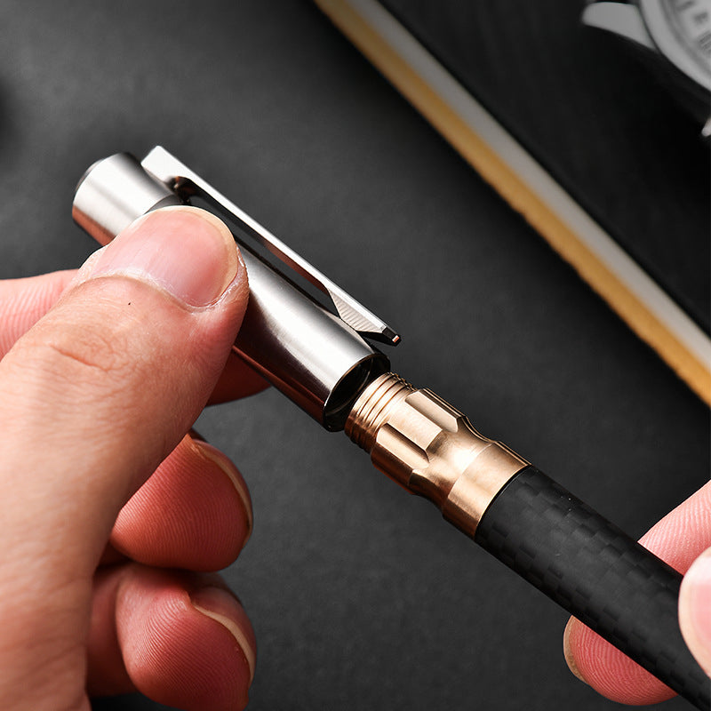Titan She-Shield Carbon Fiber Escape Pen with Multi-Tool Functions