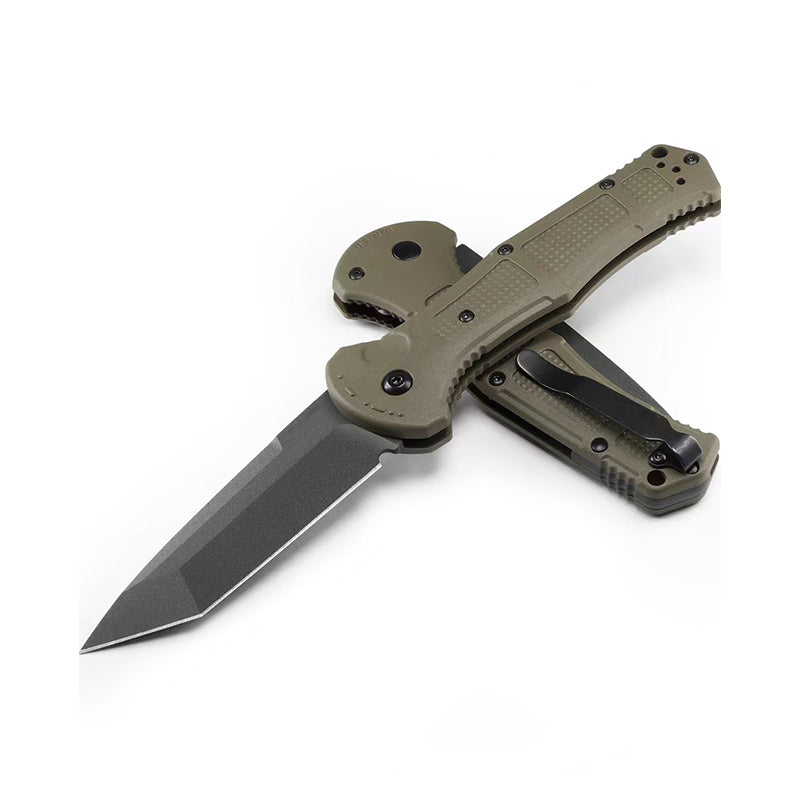 Nylon Fiber Handle Folding Knife for Outdoor Tactical Hunting with D2 Blade