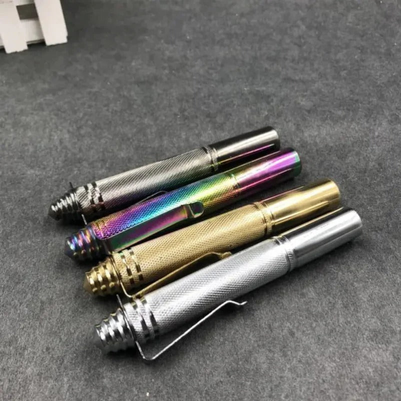 Miniature Expandable Baton in Pen Form for Protection