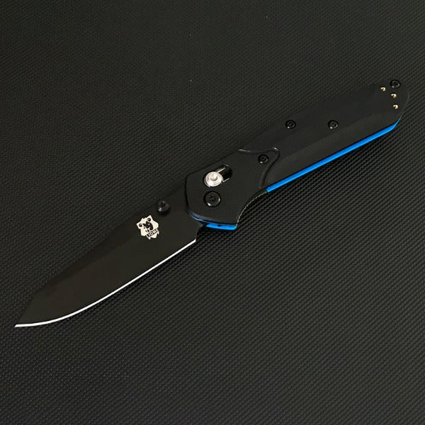Liome EDC Tool Folding Blade Knife with Dual Color G10 Grip for Outdoor Use