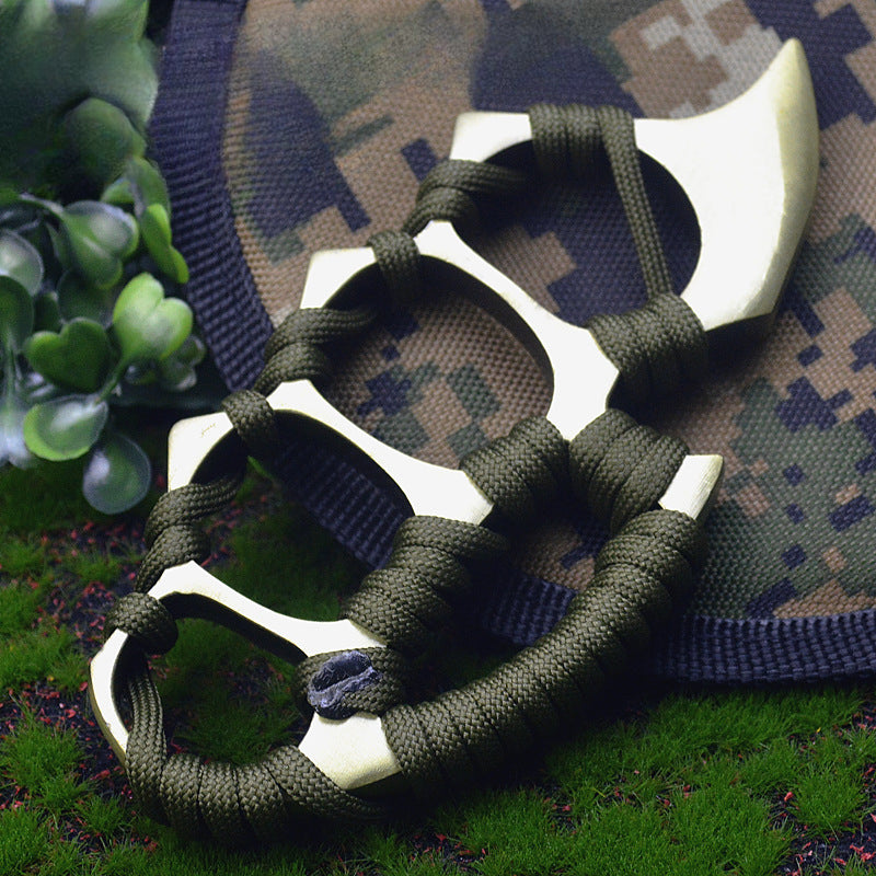 Compact Zinc Alloy Knuckle Duster with Bottle Opener and Strap for EDC