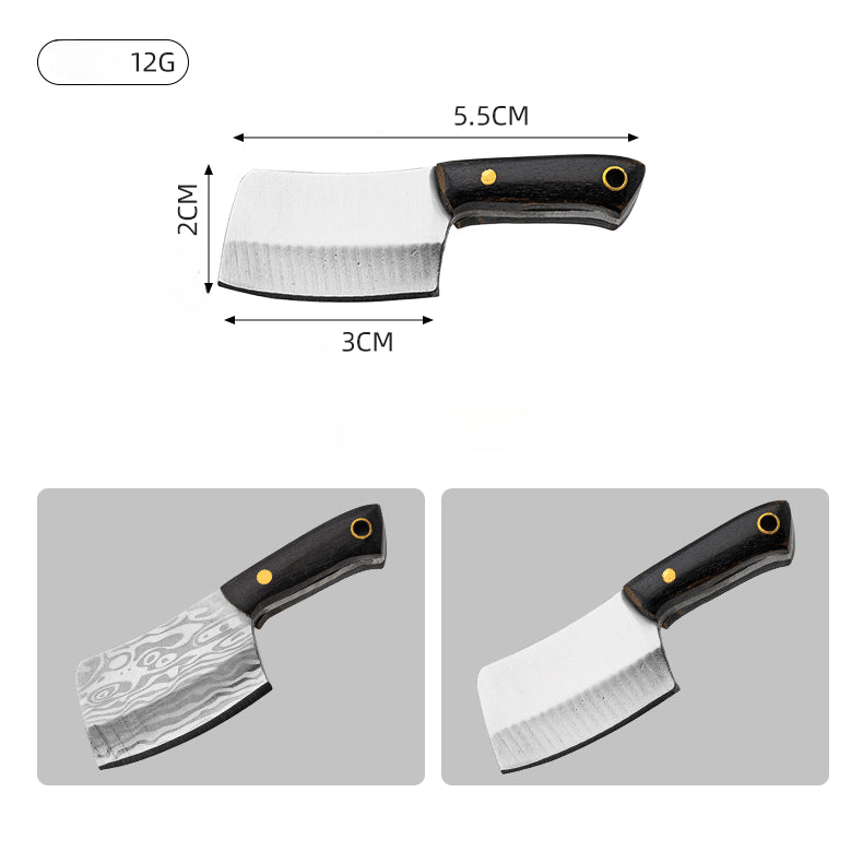 Miniature Axe Knife Keychain Charm for Easy Carry and Utility