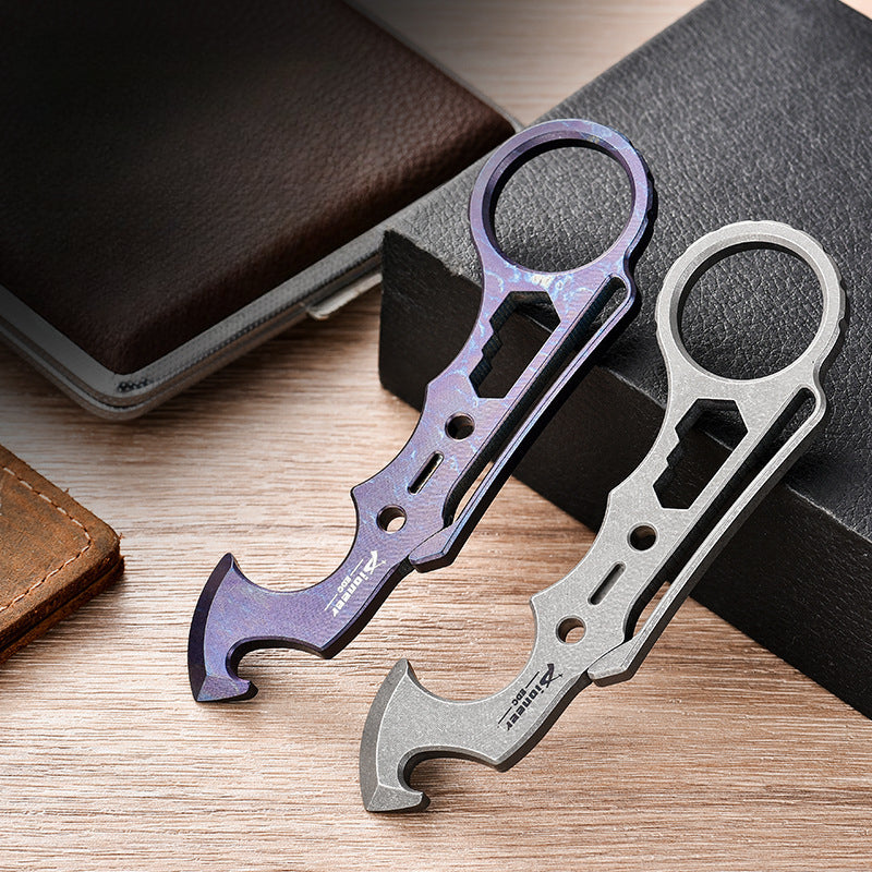 Titanium Card MultiTool with Knuckle Duster for Tactical and Everyday Use
