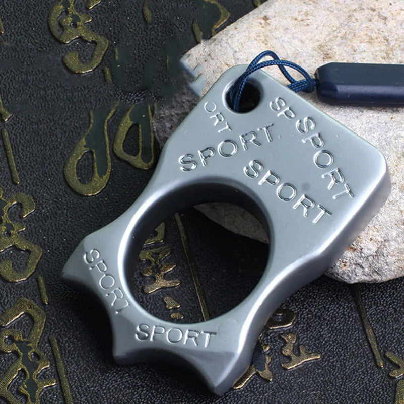 TigerFist Self-Defense Tool with Metal Knuckle Duster and Four-Finger Design