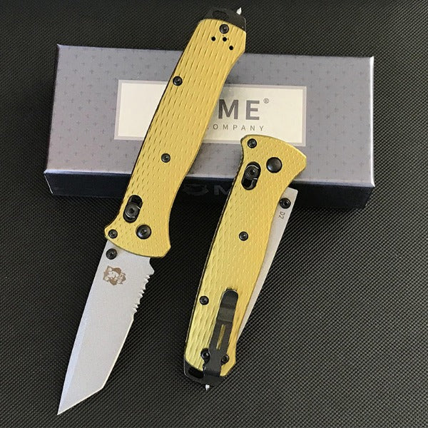 Liome Aluminum Grip Folding Tactical Knife for Camping and Survival EDC Tool