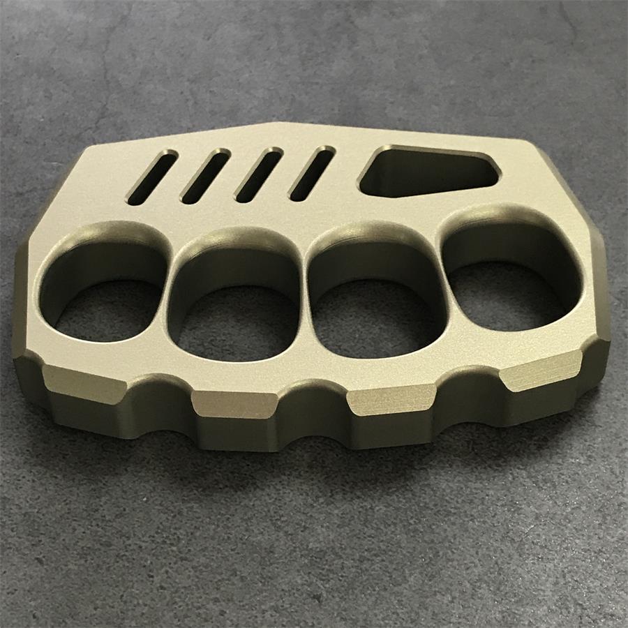 Oversized Finger Loop Aluminum Knuckle Duster Defense EDC Tool