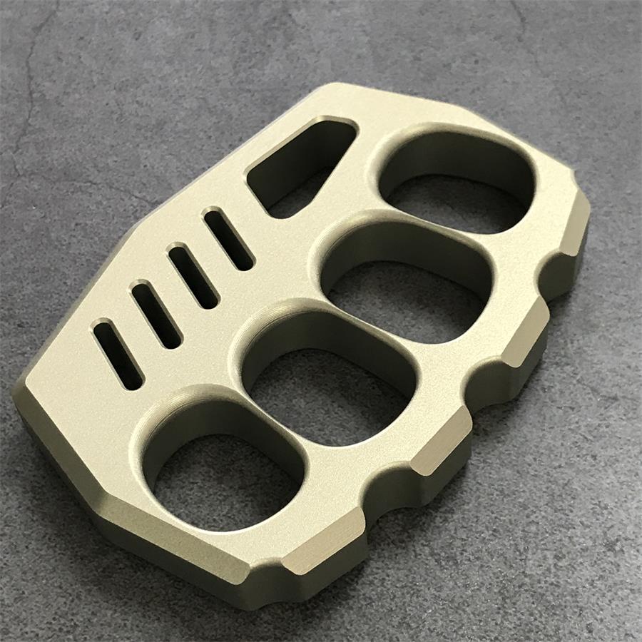 Oversized Finger Loop Aluminum Knuckle Duster Defense EDC Tool