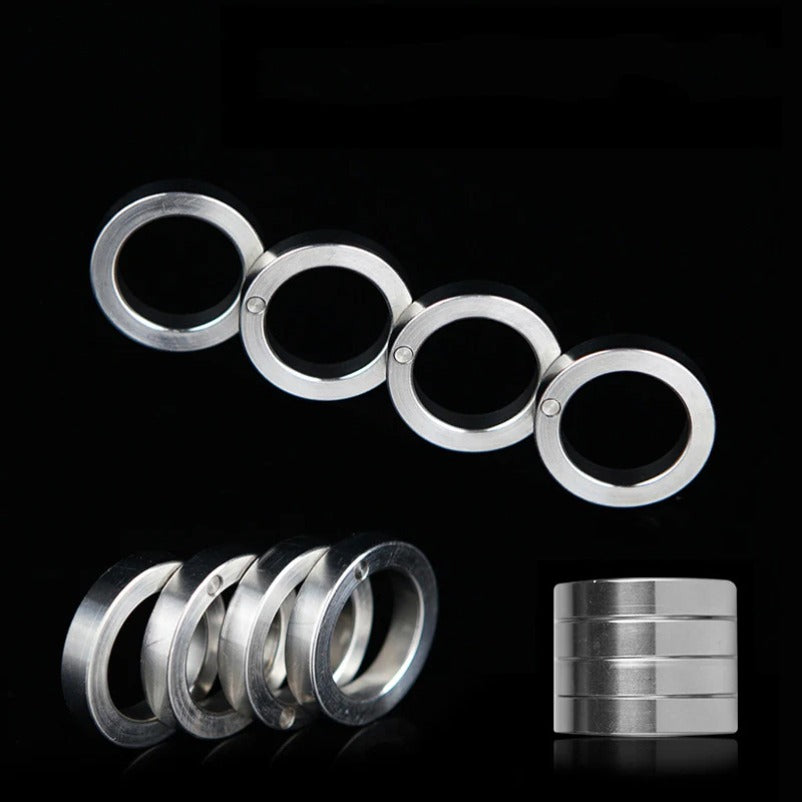 Steel Self-defense Knuckle Duster with Four Finger Design
