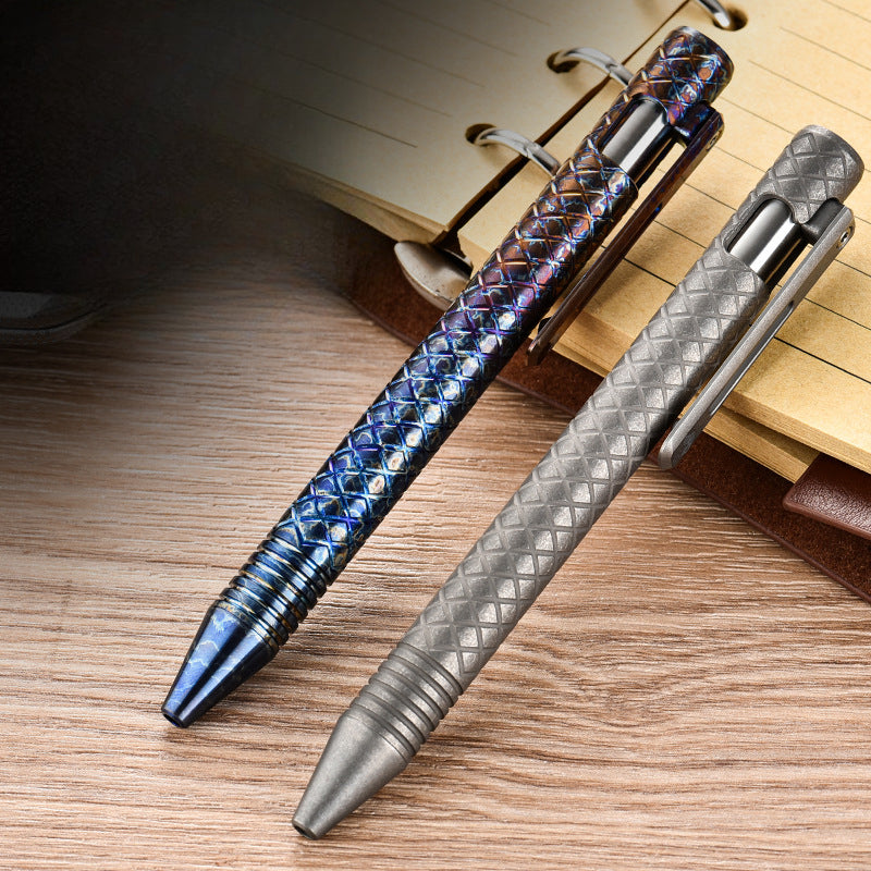 Titan Lattice Slider ColorShift Defense Pen with Advanced Functionality