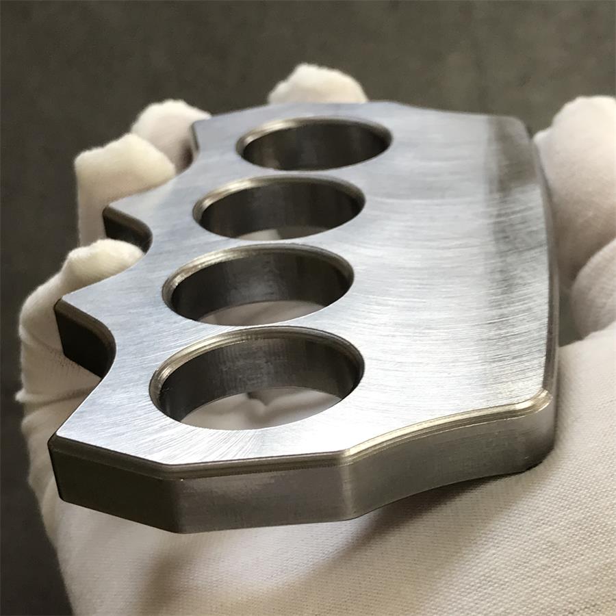 Solid Pure Steel Knuckle Duster for Tactical Self-Defense