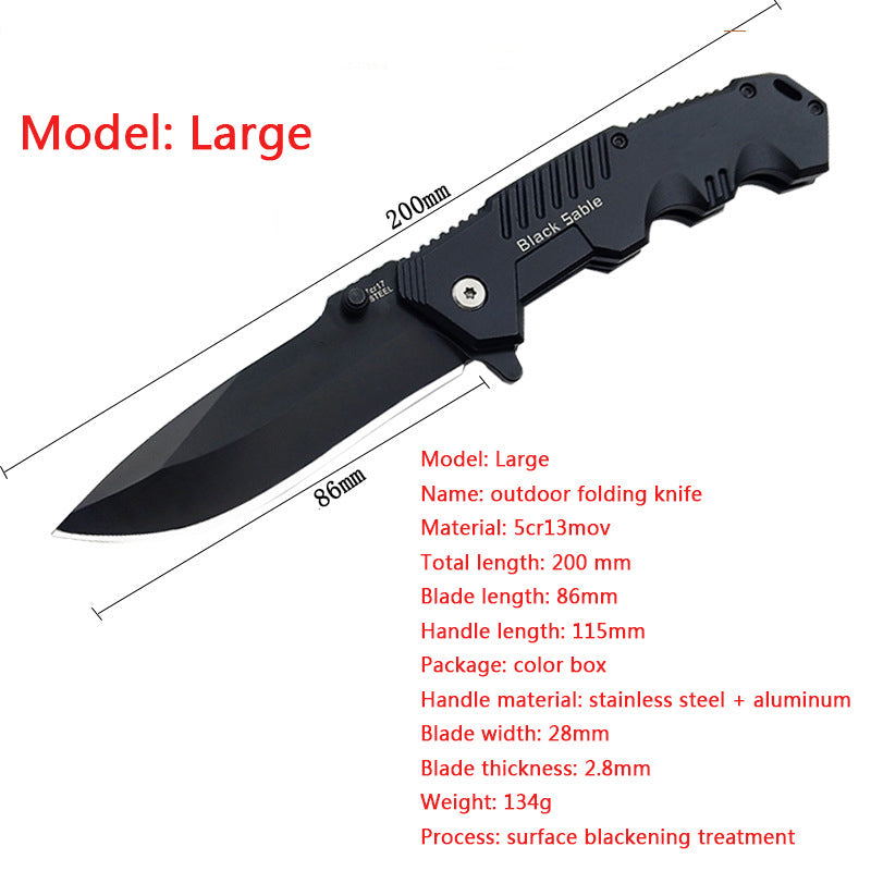 Versatile Portable Folding Knife for Personal Protection Outdoors